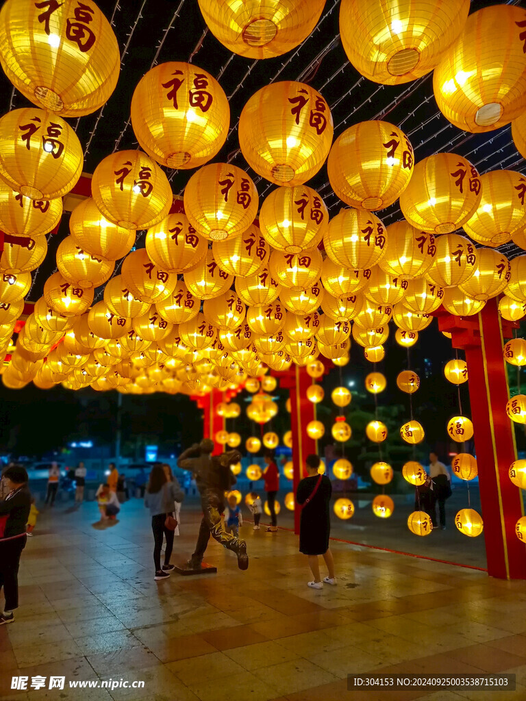 夜景之彩灯