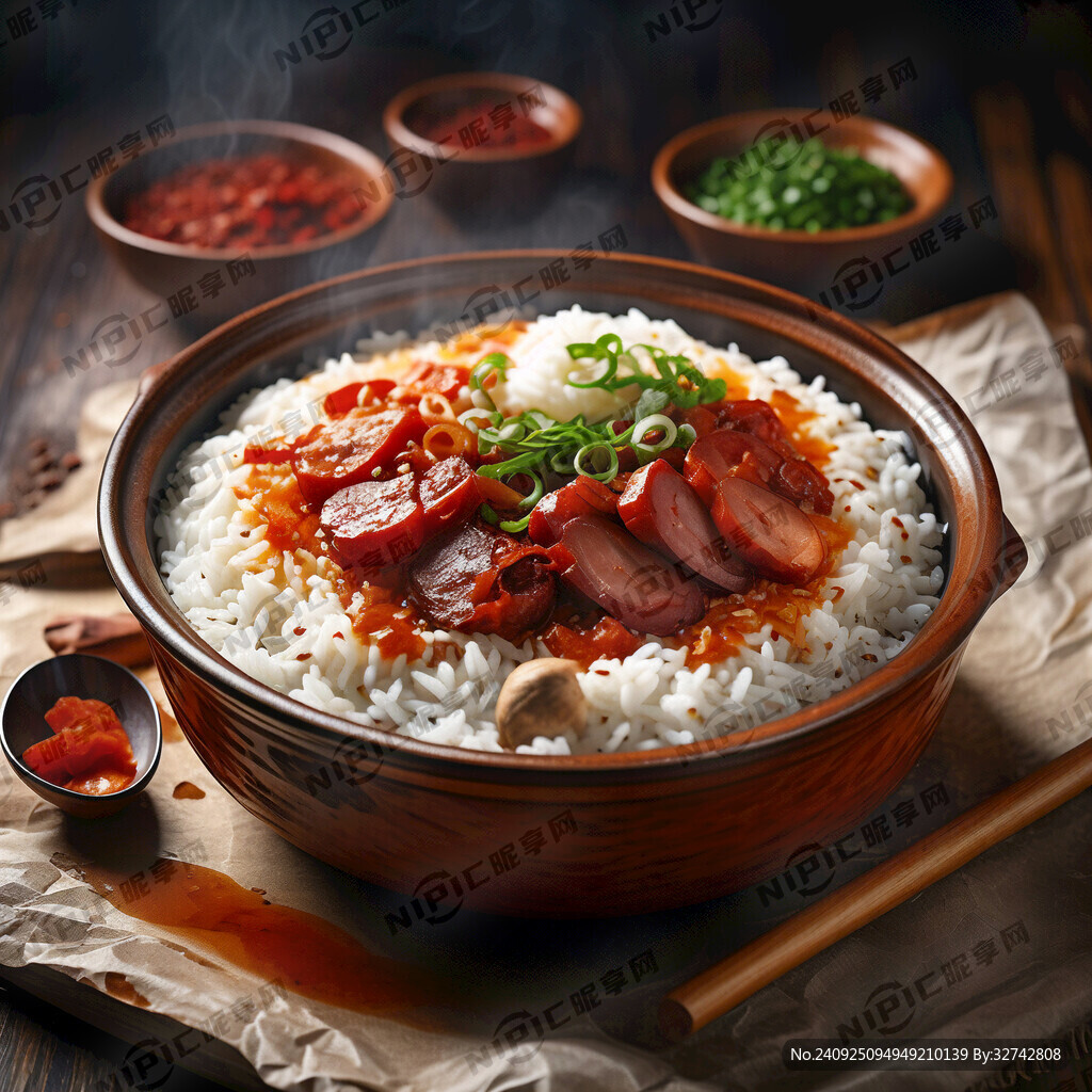腊味煲仔饭 香气缭绕 完美光影