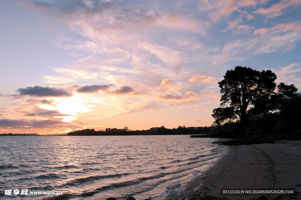 海边黄昏风景