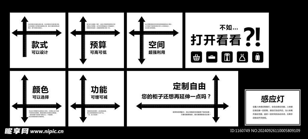 样板间物料和全屋定制十字标签