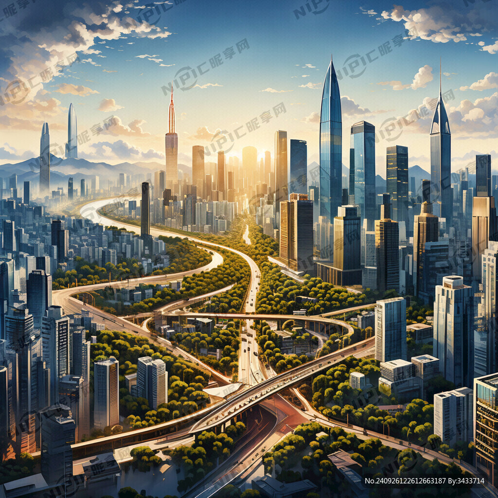 深圳城市线条