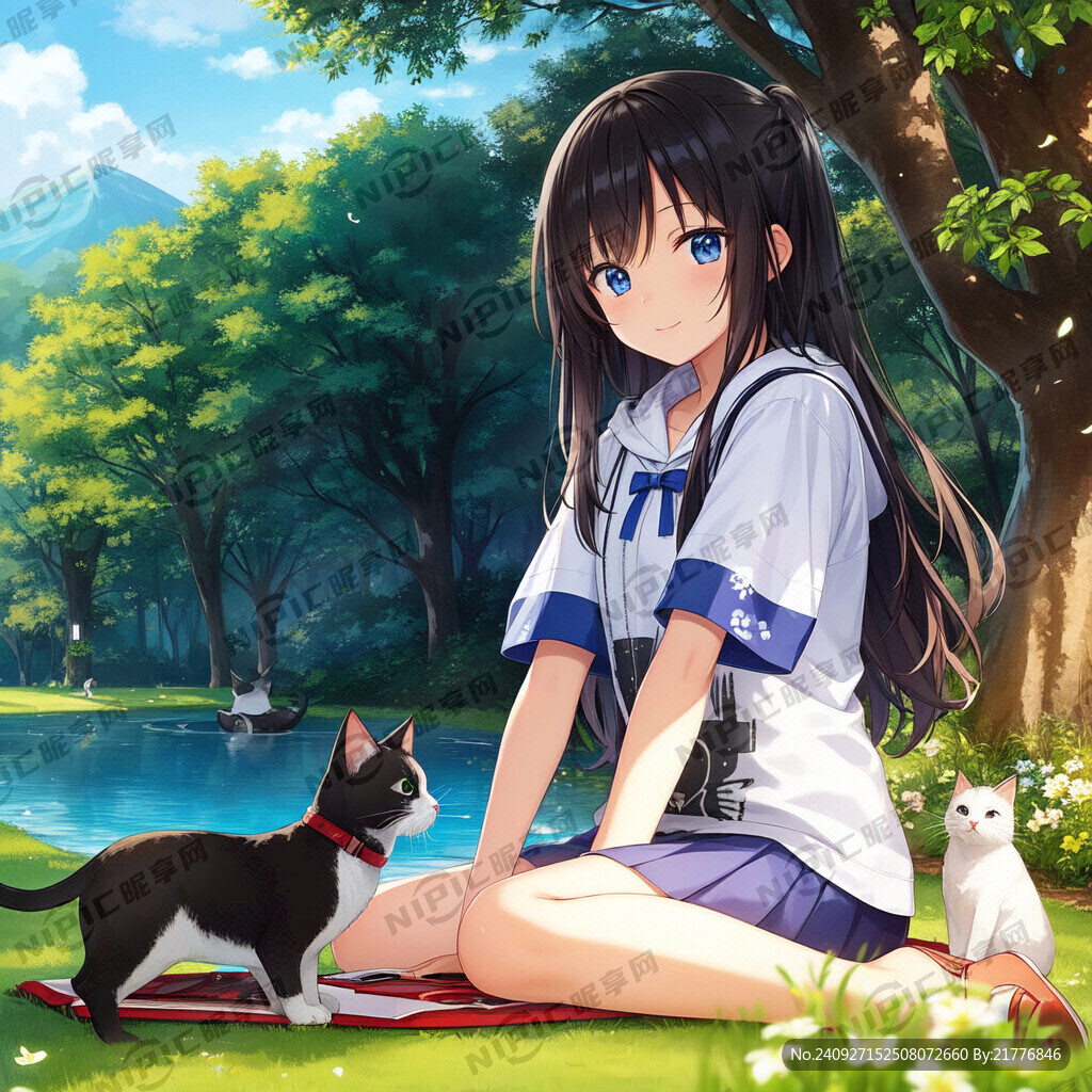 小朋友和猫