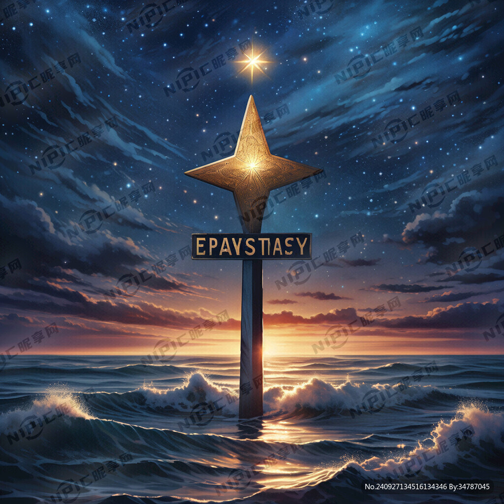 星星和海浪 标志