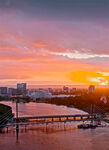 珀斯城市夕阳风景