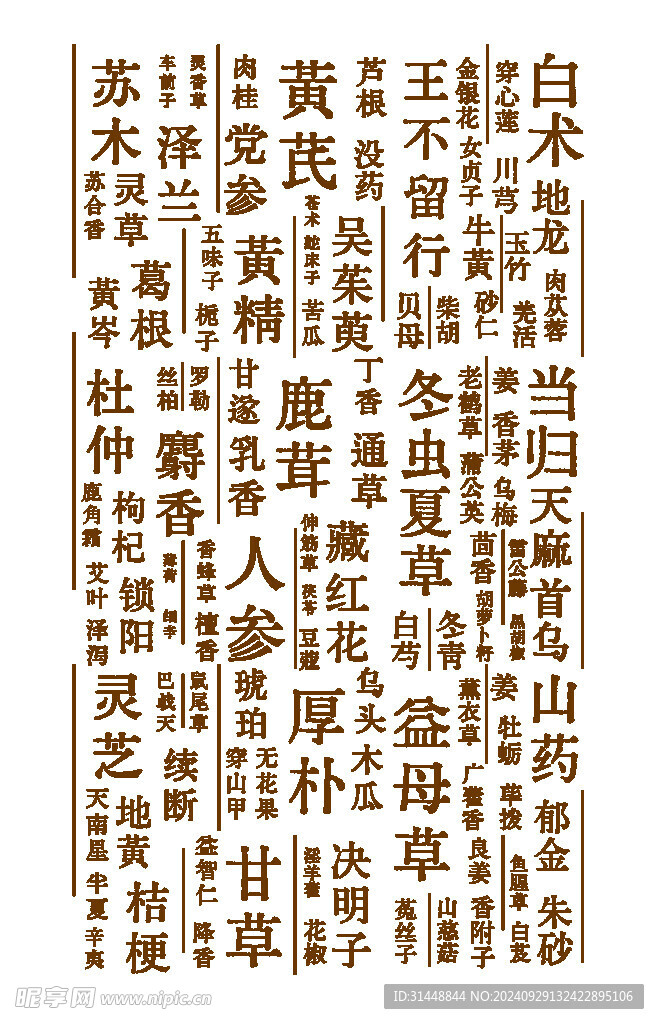 中医药材名字