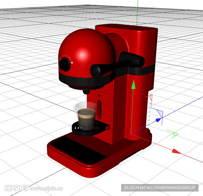 C4D模型 咖啡机