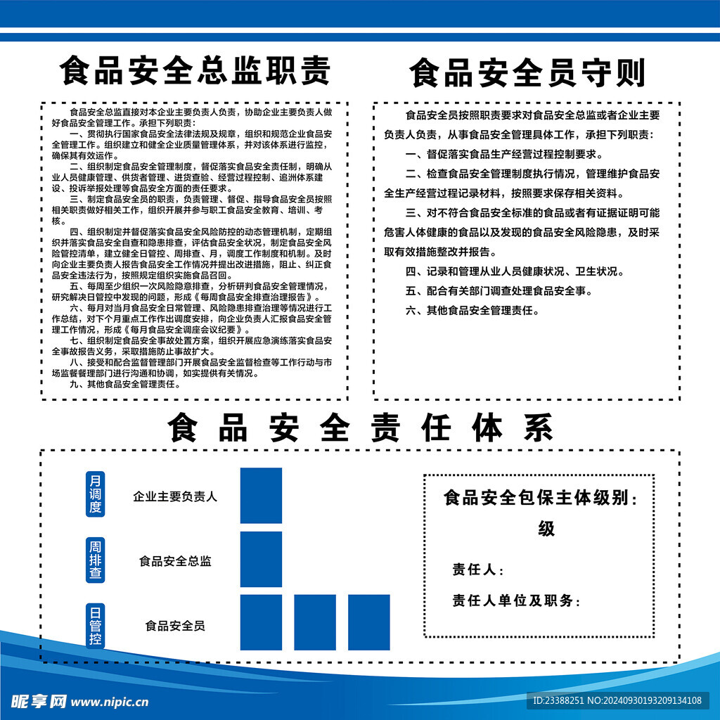 食品安全总监职责