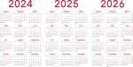 2025 年日历