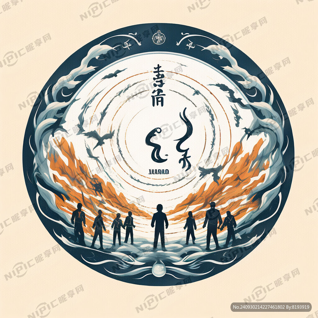 圆形班徽 追风10班
