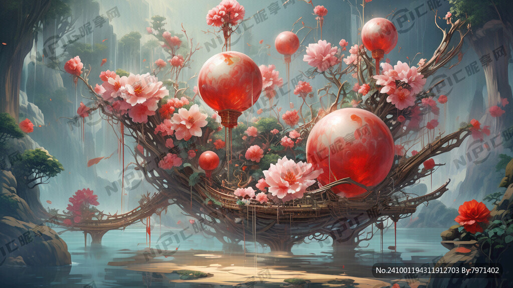 亮丽背景 汽球 仙女