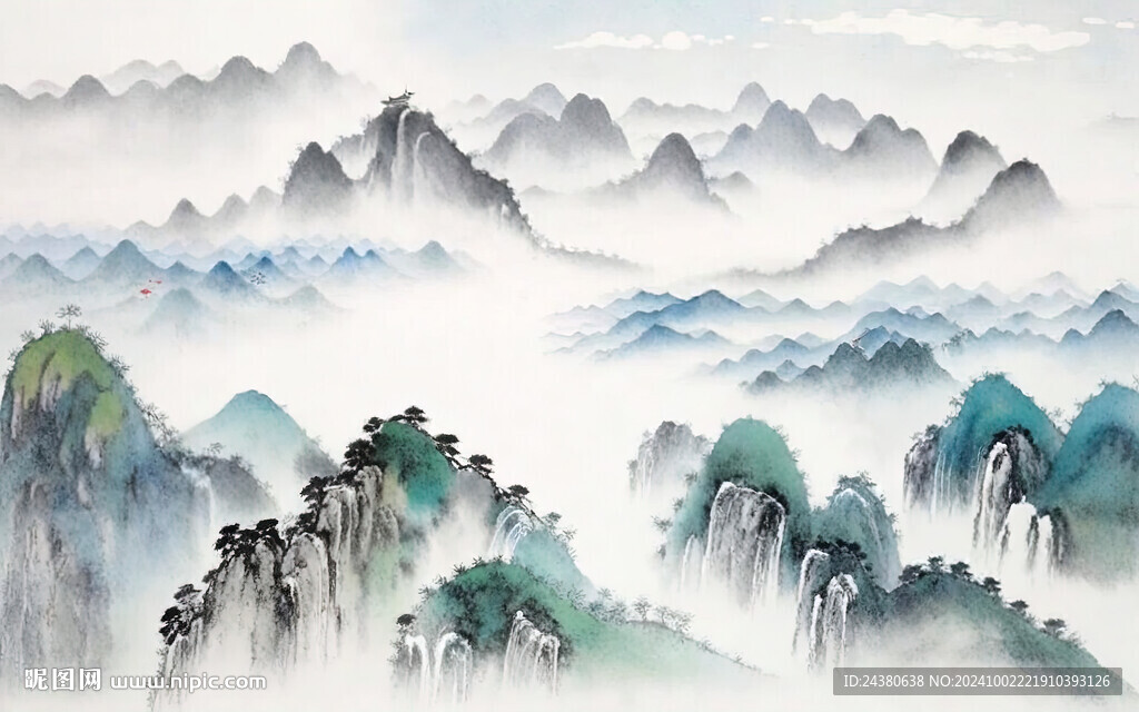 山水背景墙