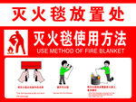 灭火毯放置处