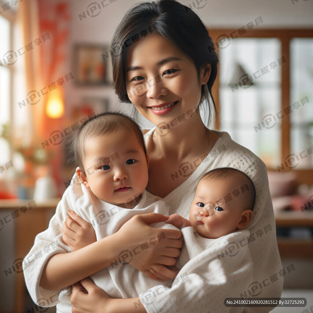 要一个妈妈一手拿着水杯