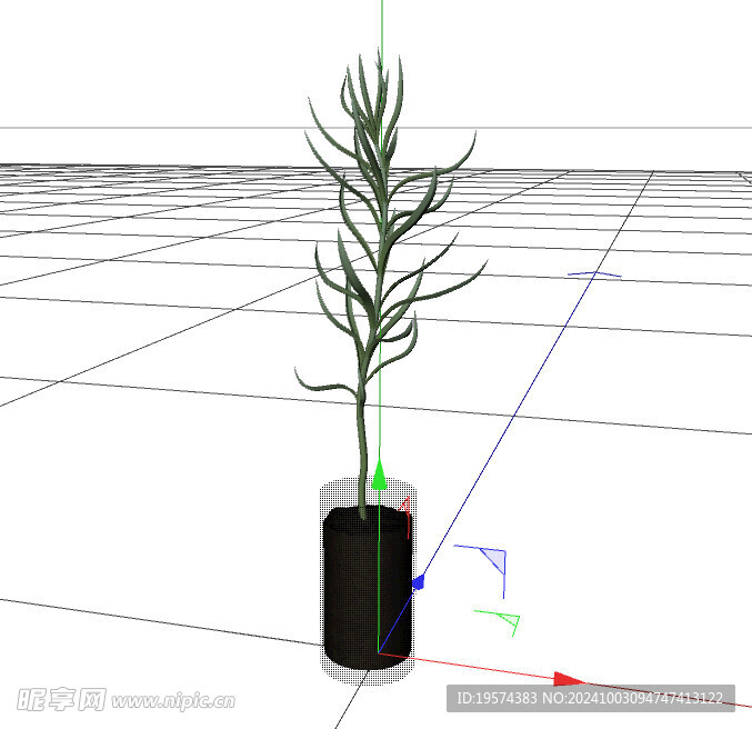 C4D模型 绿色植物