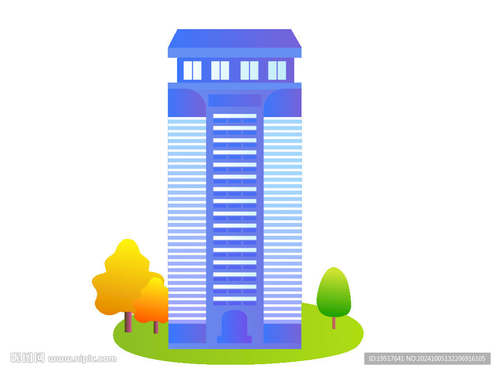 高层手绘建筑