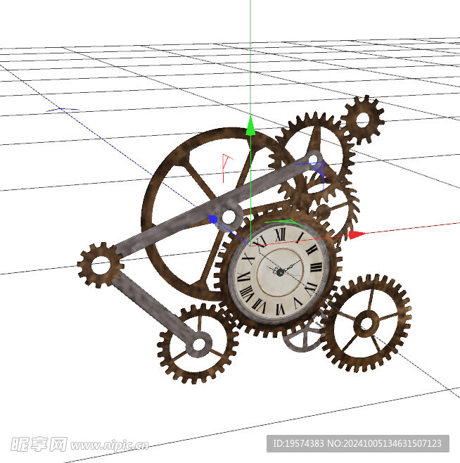 C4D模型 钟表