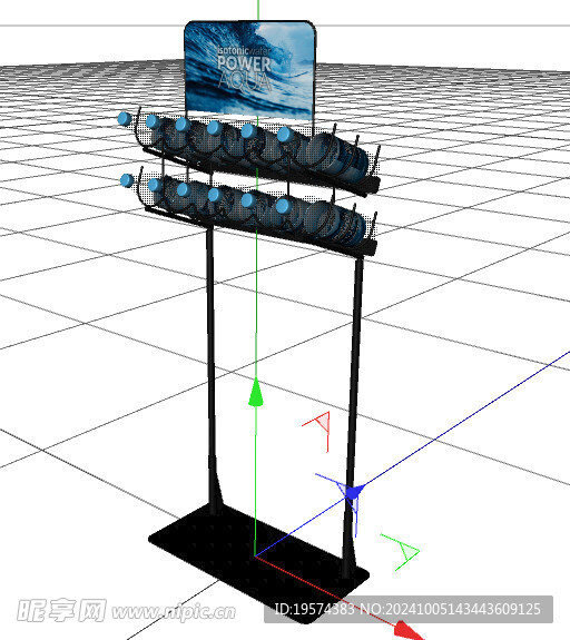 C4D模型 货架