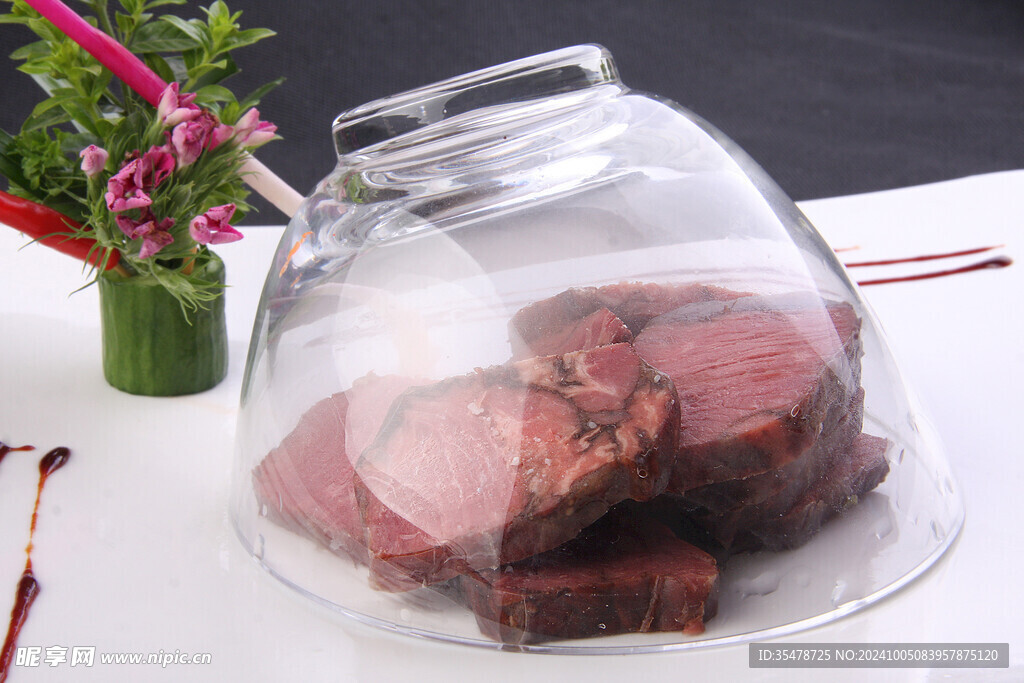分子烟熏牛肉