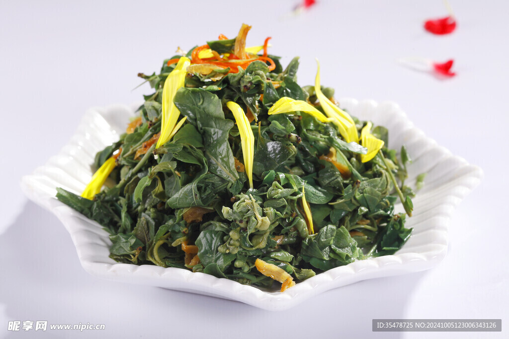 小鱼干拌野菜