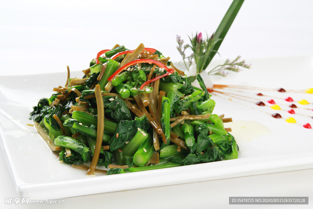 茶香干拌油菜头