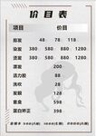 价目表