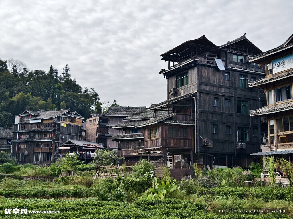 广西柳州三江程阳八寨侗族建筑