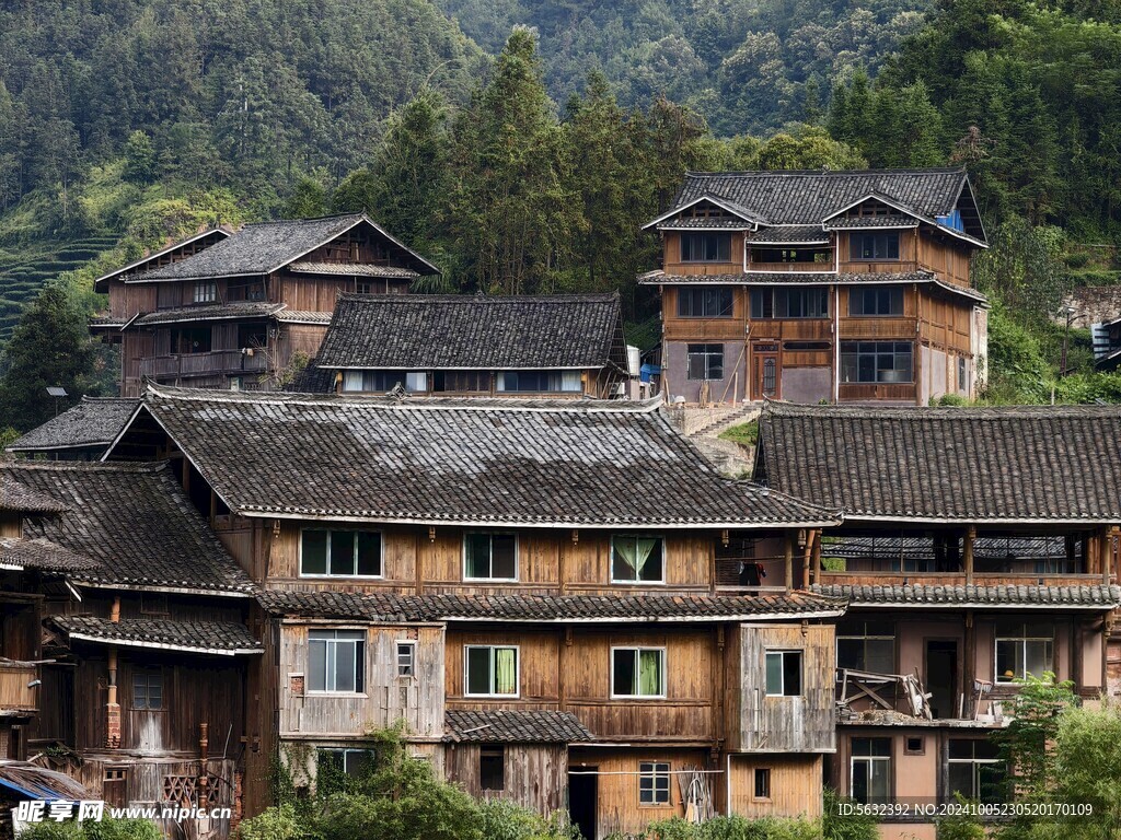 广西柳州三江程阳八寨侗族建筑