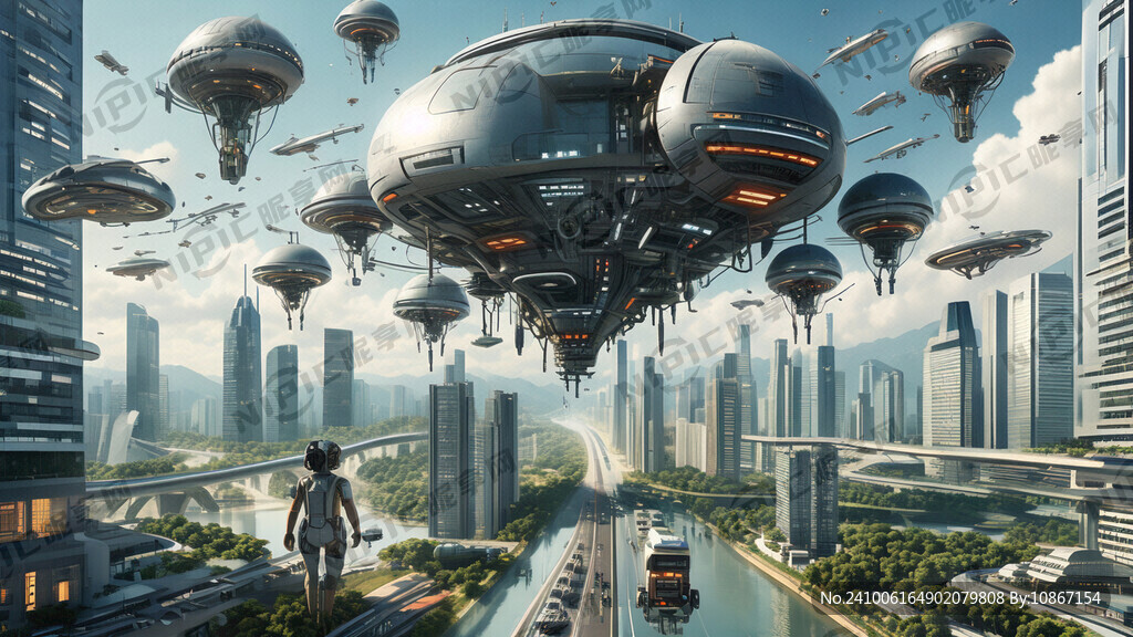 2050年未来的深圳科幻生态之