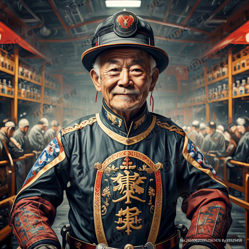 机车队标老年骑士
