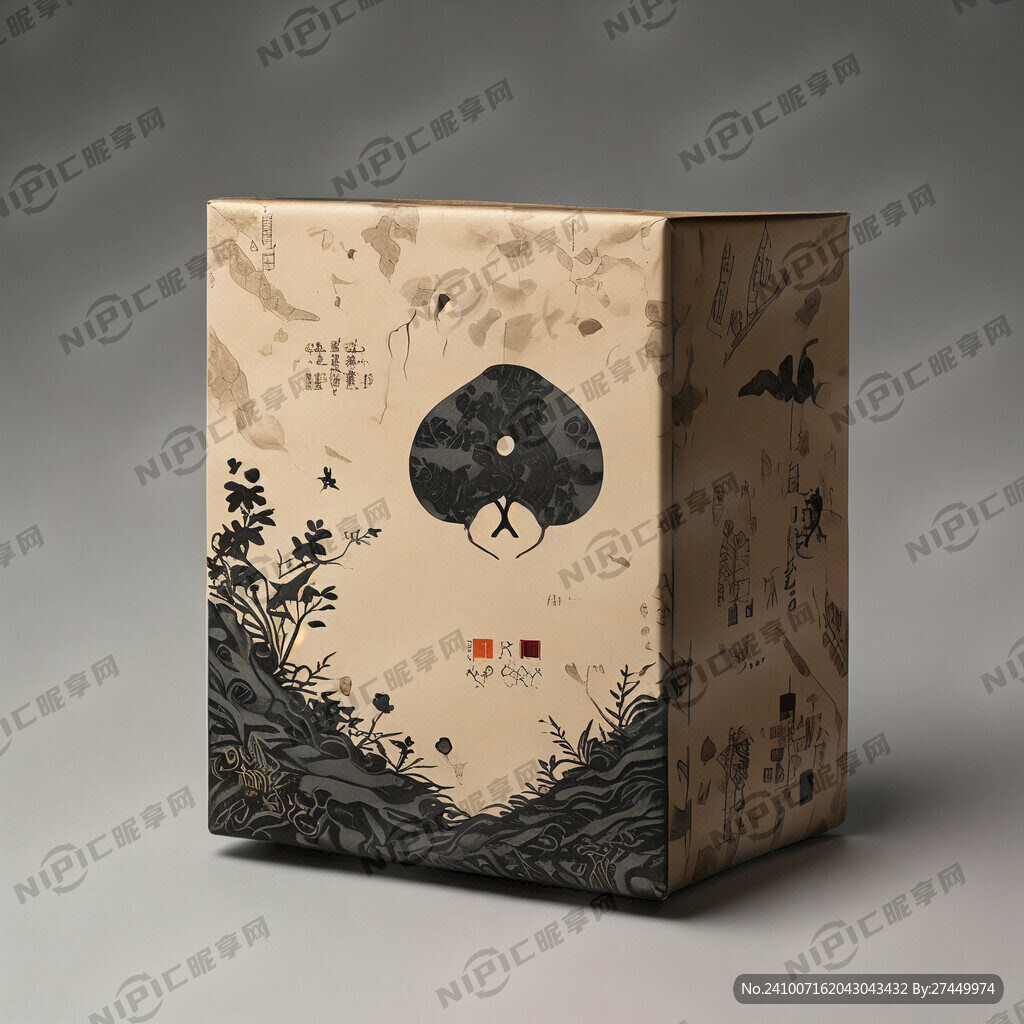 一款高端简洁的普洱茶包装