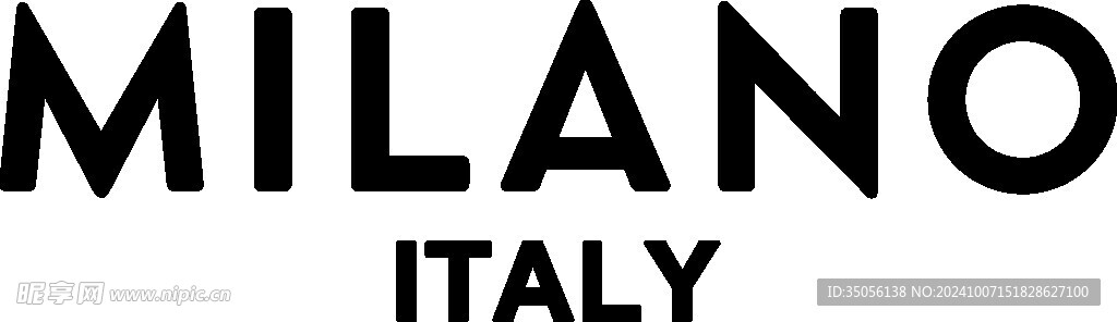 MILANO字母
