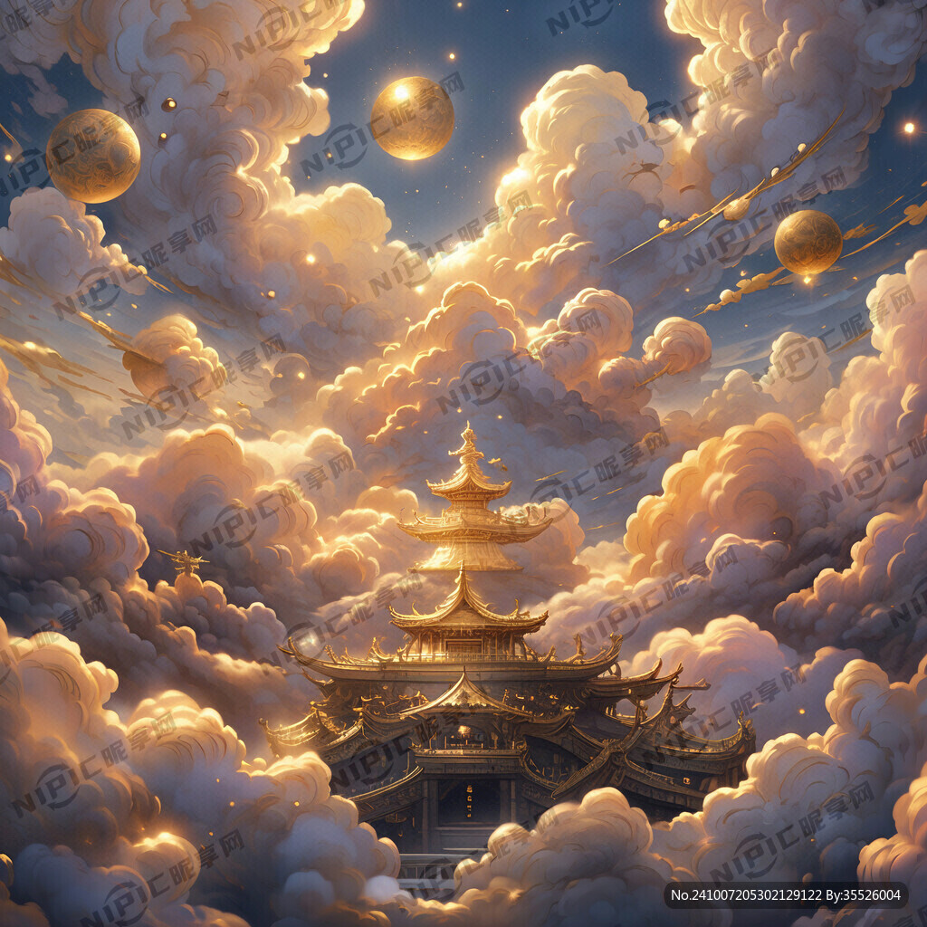 金色云朵 天宫