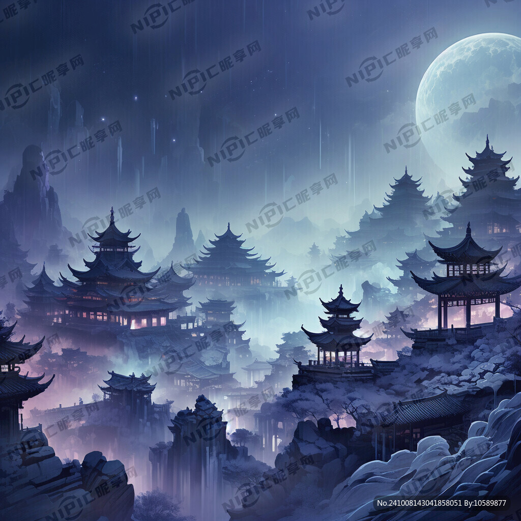 蓝紫色光线背景