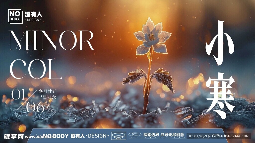 小寒节气海报