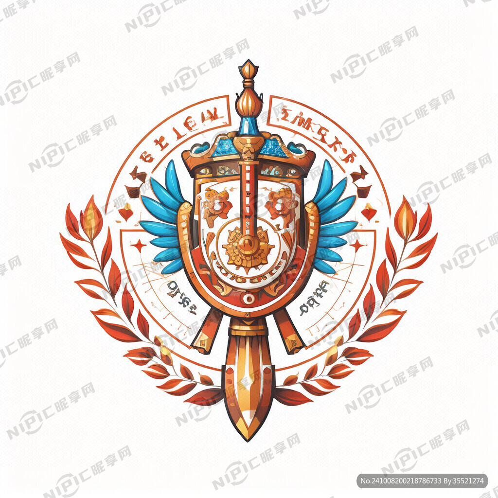 沣东新城第五小学 校徽