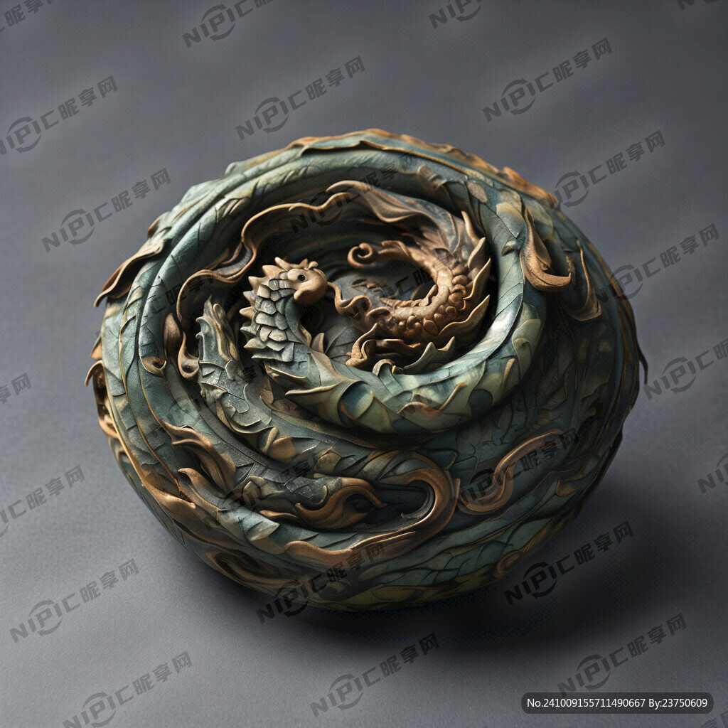 班章熟茶 龙做底纹
