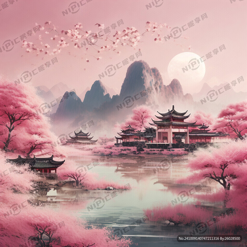 粉色 抽象