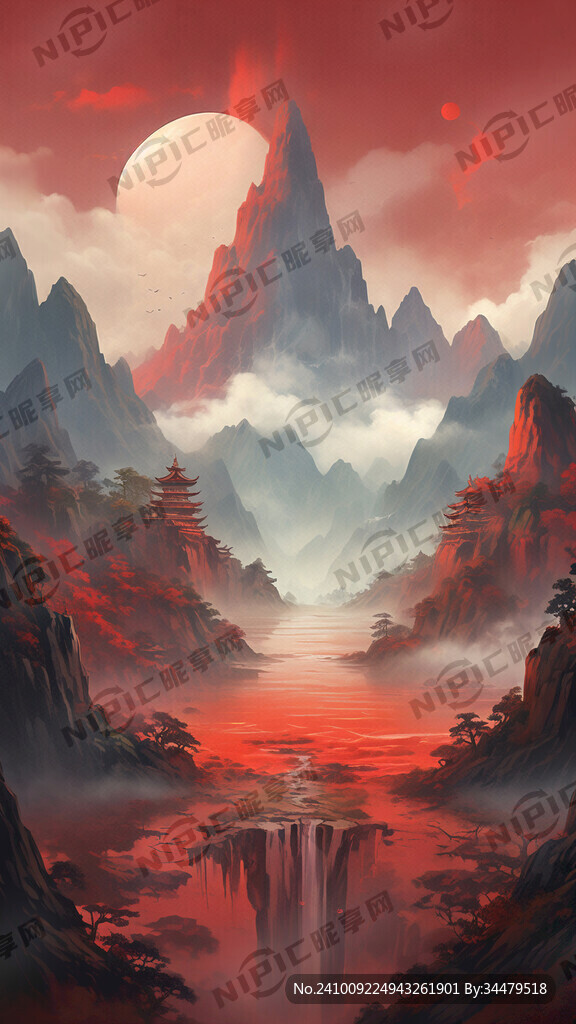 山水 壮观华丽大场景 祖国山水