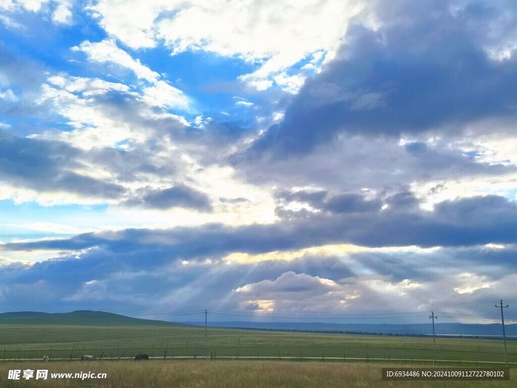 丁达尔效应 天空