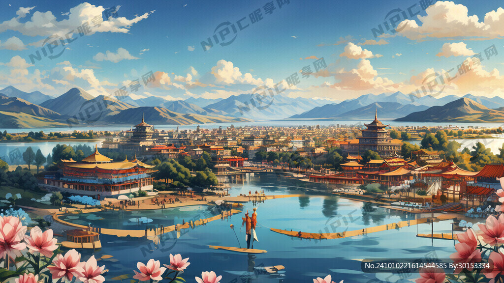 青海湖平面
