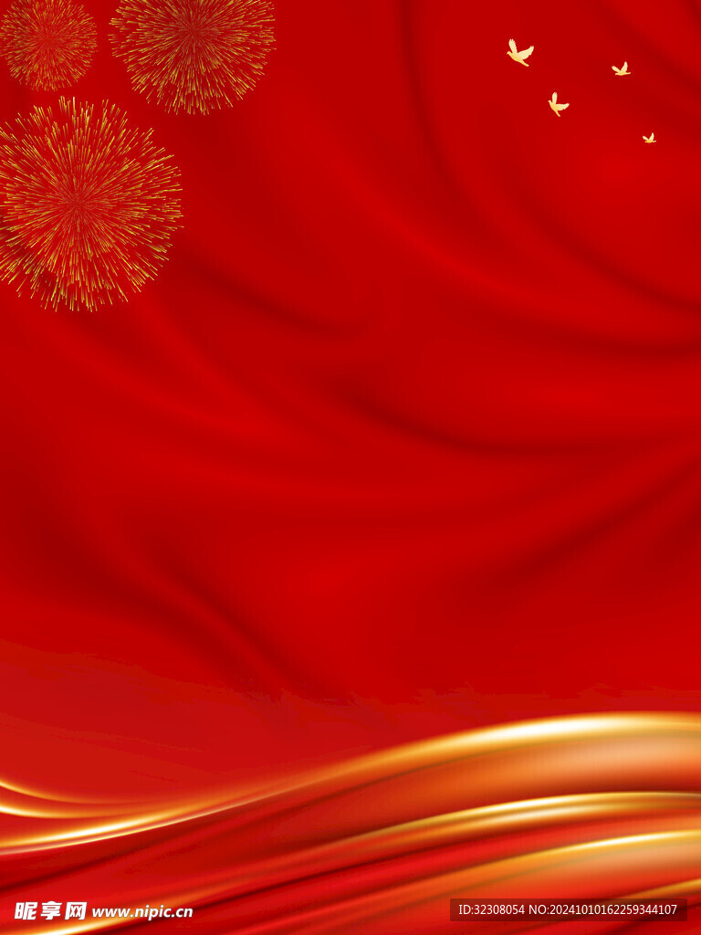 红色背景