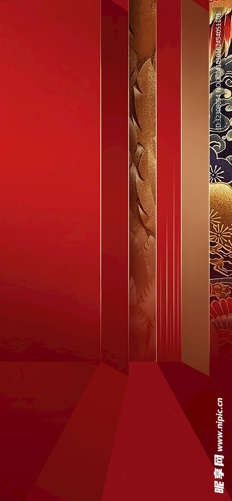 红色背景