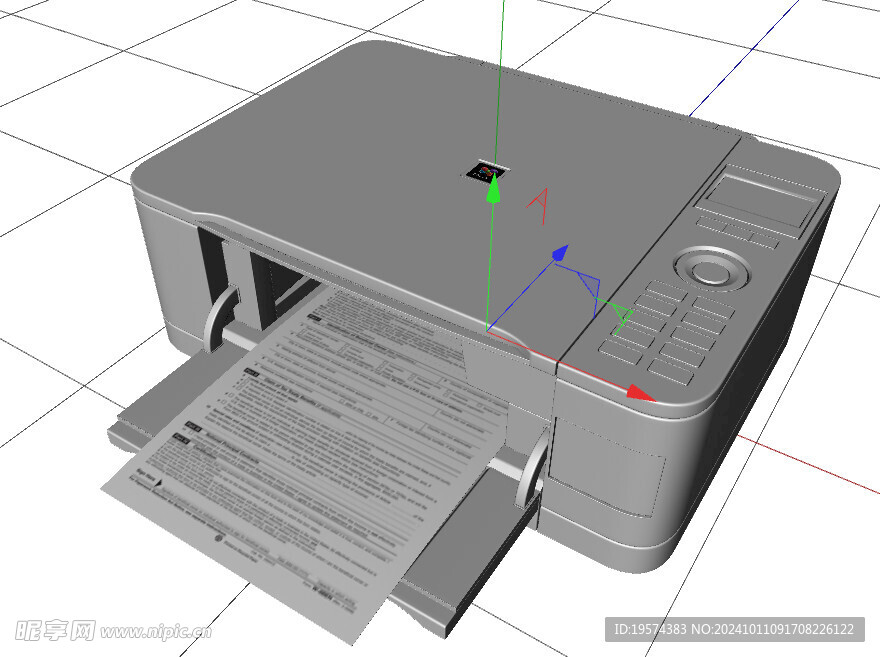 C4D模型 打印机