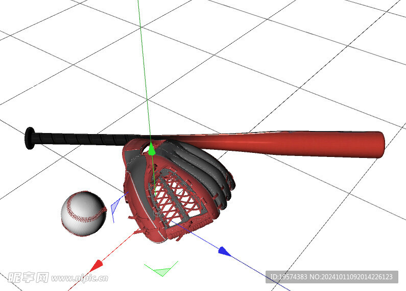 C4D模型 棒球