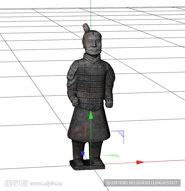 C4D模型 兵马俑
