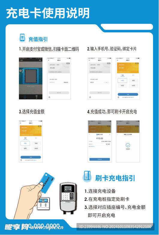 电动车充电卡使用说明
