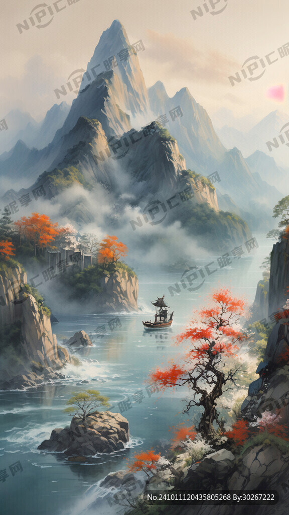 江山如画 一帆风顺