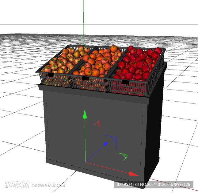 C4D模型 货架