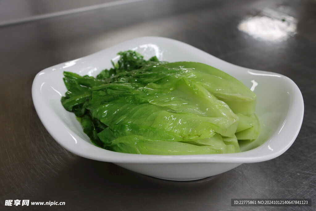 粤式餐饮菜品清水浸时蔬