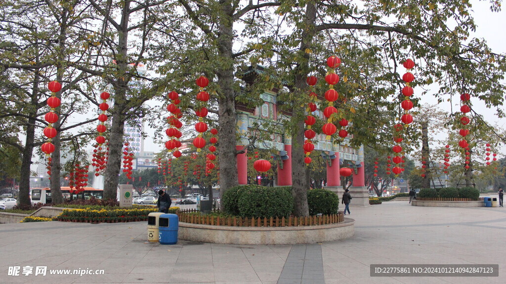 肇庆端州牌坊广场风景